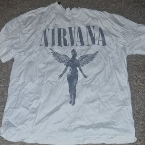 NIRVANA CreamTee with Dark Angel Graphic